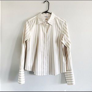 Talbots Petites Striped Women’s Dress Shirt Sz 6